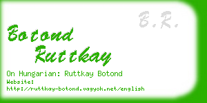 botond ruttkay business card